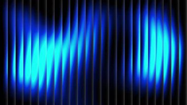 Cool Blue Gradient Motion Design ve Akışkan Dalga Biçimleri ile Reed Glass Efekti Pürüzsüz, Dinamik Canlandırma Arkaplanı Oluşturuyor