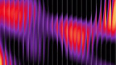 Koyu Turuncu ve Mor Gradyan Hareketli Reed Cam Efekti Karanlık Animasyon Arkaplanında Canlı Sıvı Örnekleri Oluşturuyor
