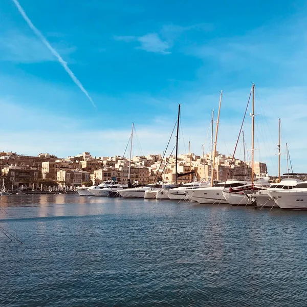 Malta 'nın güzel liman manzarası