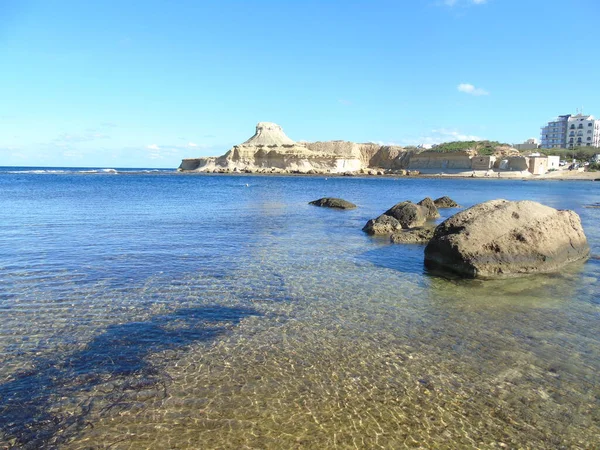 Gozo 'da deniz manzarası