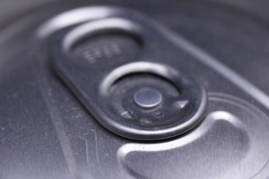 Konserve kapağının makro görüntüsü