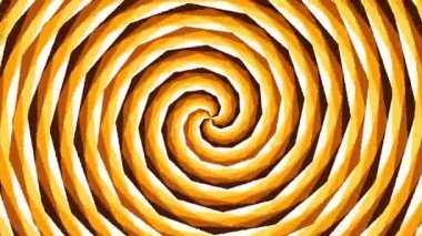 Hipnotik Geometrik Dönme Şablonu, Soyut Optik İllüzyon Arkaplanı Oluşturan Sıcak Tonlarda Kusursuzca Dönüyor