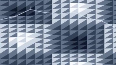 Dinamik Mavi Gri Geometrik Ağ 'da Parlayan Beyaz Çizgi Büyüyor