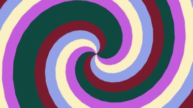 Dönen Renkli Girdap Deseni Hipnotik Görsel Arkaplan Döngüsü