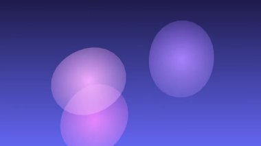Koyu Mavi Derece Arkaplanda Yüzen Mor Küreler