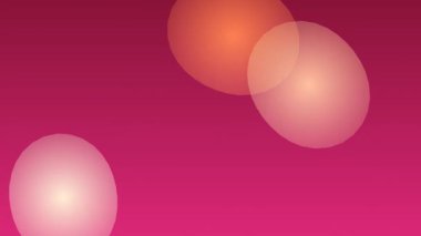 Pembe Gradyan Arkaplanda Yüzen Parlayan Küreler