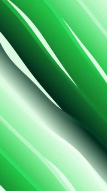 Kavisli çizgiler ve gradyanlarla dinamik yeşil bir arkaplan