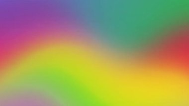 Canlı renkler, pürüzsüz bir gradyanda karışıp solarlar ve renkler arasında yumuşak geçişlerle çok renkli soyut bir zemin oluştururlar.