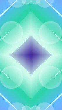 Büyüleyici bir mor değişim, arka planda yumuşak yeşilimsi aksanlarla kare şeklinde akar..