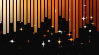 Altın yıldızlı ve bokehli soyut gece arkaplanı