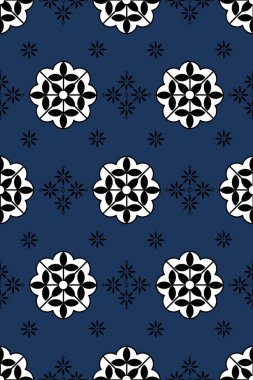 Çiçek Senfonisi: Çiçek motiflerini zengin bir arkaplana karşı tekrarlayarak görsel bir uyum yaratan çarpıcı bir tasarım.