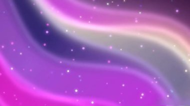 Bu hareket videosu, Pastel pembe, krem ve mor renkte dalgalanan ışık dalgalarını içerir. Dağılmış ışıldayan yıldızlar bu ipeksi geçişler boyunca sürükleniyor, rüya gibi, galaktik bir atmosferi çağrıştırıyor..