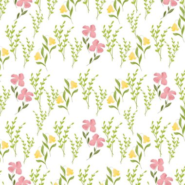 Çiçeklerle kusursuz desen