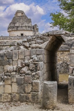 Chichen Itze, Yucatan, Meksika Arkeolojik Bölgesi Gözlemevi.