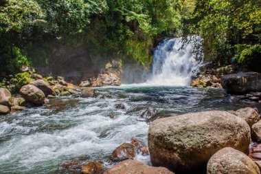 La Monja Şelalesi, Xico, Veracruz, Meksika yakınlarında bulut ormanı ve kahve tarlalarının ortasında yaklaşık 815 metrelik bir şelaledir. Adı bir rahibeyle ilgili yerel bir efsaneden geliyor ve ayine mistisizm katıyor.