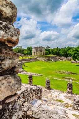 Mayapan Arkeolojik Bölgesi Yucatan, Meksika.
