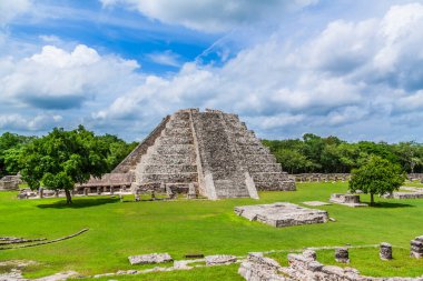 Mayapan Arkeolojik Bölgesi Yucatan, Meksika.