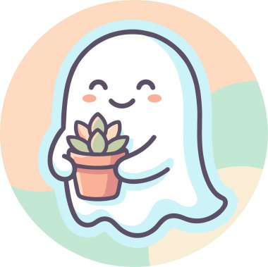 Çizgi film Hayalet Tutucu Saksı Bitkisi.