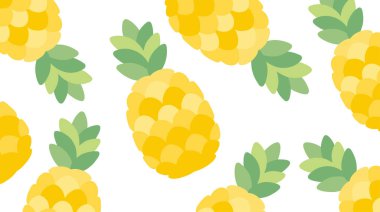 Ananas Meyve Deseni Tasarımı.