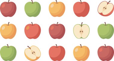 Elma Türlerinin Çeşitliliği.