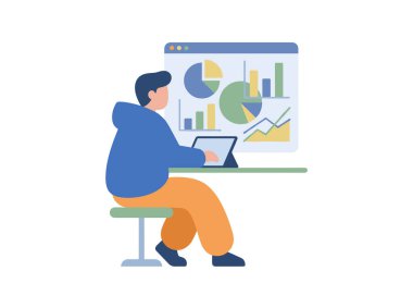 Dizüstü bilgisayardaki Veriler Analiz Ediliyor.