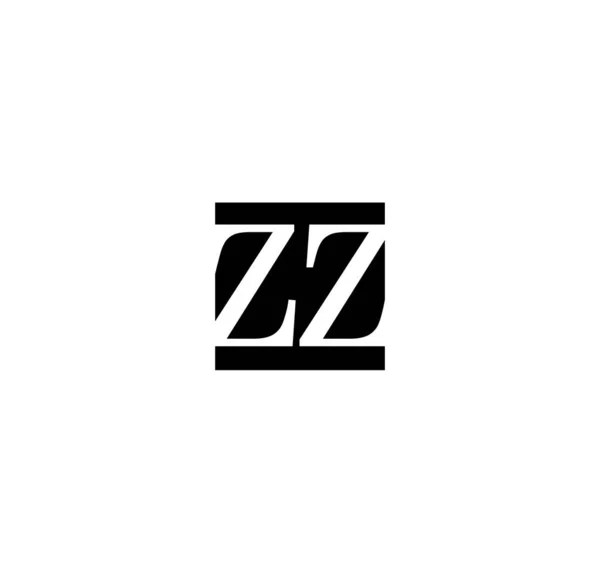 Μονόγραμμα Γραμμάτων Μαύρο Φόντο Λογότυπο Αρχικού Γράμματος Της Εταιρείας — Διανυσματικό Αρχείο