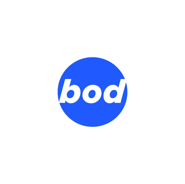 Монограмма Букв Bod Логотип Бпк — стоковый вектор