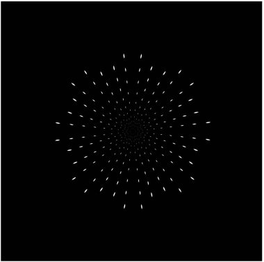 Yükselen radyasyon. pirinç tasarımı. 