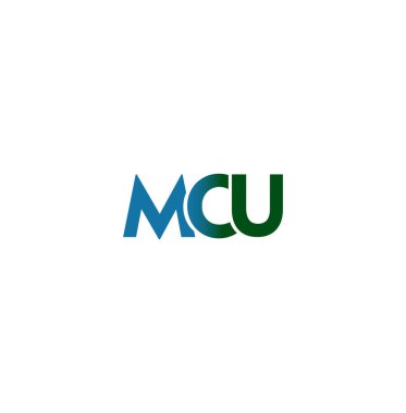 MCU monogramı. MCU şirket logosu. MCU logo birimi.