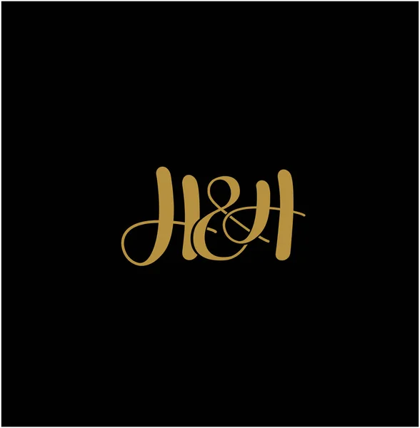 H & H logosu. H ve H monogramı. h&H
