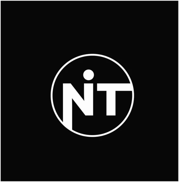 Vetor Monograma Nit Nit Logo —  Vetores de Stock