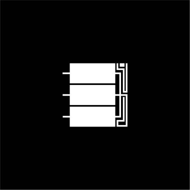 Soyut Om Hinduizmi Kara Arkaplanda Kutsal Sembol.