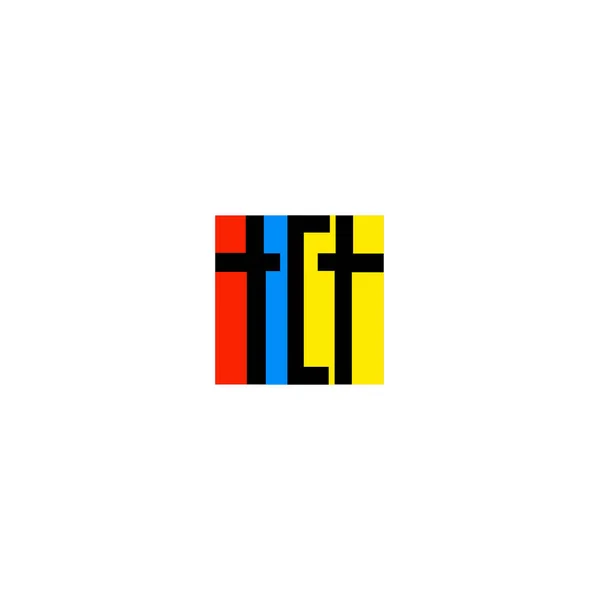 Logo Tct Logo Společnosti Tct Písmen — Stockový vektor