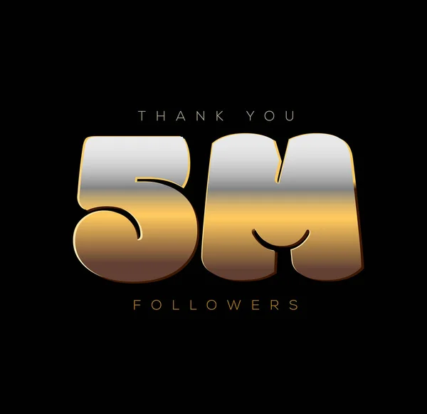 Thank You Followers Thanking Post Social Media Followers — Stock Vector