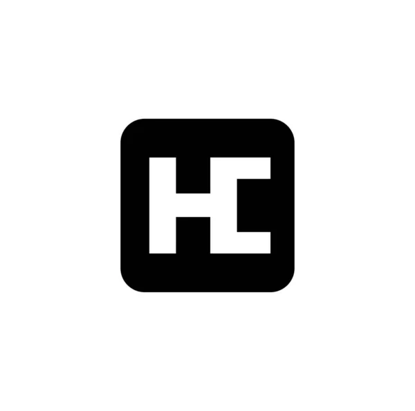 Şirketinin Ilk Harfleri Monogram Şirket Logosu — Stok Vektör