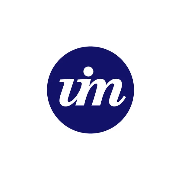 Uim Nombre Empresa Inicial Letras Monograma Logo Empresa Uim — Vector de stock