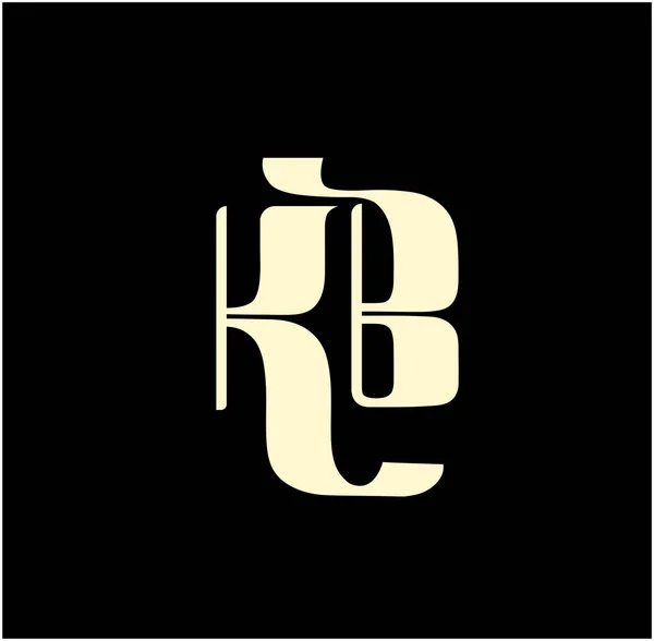 Firmenname Initialbuchstaben Monogramm Schriftzug — Stockvektor