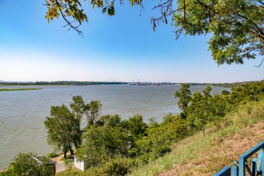 Romanya 'daki Galati limanı ve Tuna Nehri