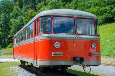 Avusturya, Voitsberg 'deki Zangtal Enerji Macerası Park-Madencilik anıtı. Eski maden sahası yavaş yavaş bir peyzaj parkına dönüşüyor..