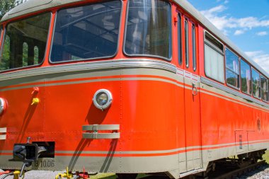 Avusturya, Voitsberg 'deki Zangtal Enerji Macerası Park-Madencilik anıtı. Eski maden sahası yavaş yavaş bir peyzaj parkına dönüşüyor..