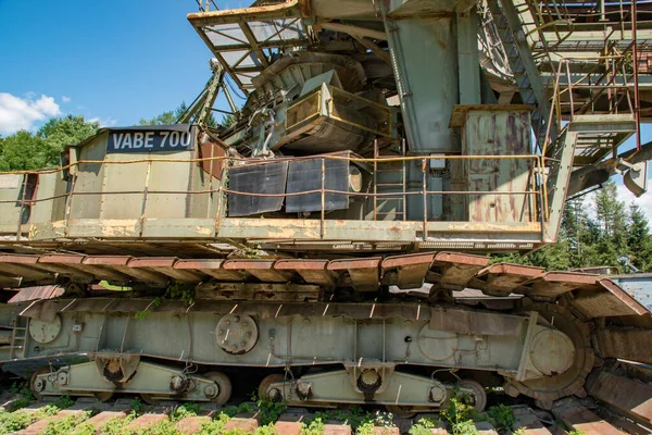 Avusturya, Voitsberg 'deki Zangtal Enerji Macerası Park-Madencilik anıtı. Eski maden sahası yavaş yavaş bir peyzaj parkına dönüşüyor..