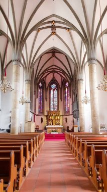 Vaduz, Lihtenştayn 'daki St. Florin Katedrali (Kathedrale St. Florin).