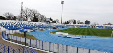 Iasi, Roma 'daki eski Emil Alexandrescu stadyumu. Politehnica Iasi futbol takımının Copou' daki eski stadyumu..