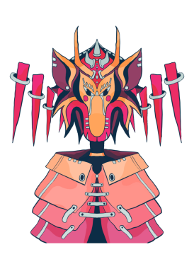 Vektör çizimi. Beyaz arka plandaki robot. T-shirt, çıkartma, çıkartma. Sıra tarzı. - vektör.