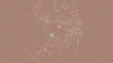 Organik desenli yüzey giriş stili video film sanatı ile soyut arkaplan tasarımı