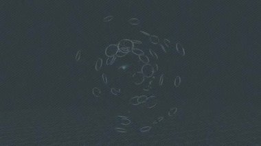 Benzersiz video giriş tasarımı projeleri için detaylı yüzey kalıbı film animasyon stili grafik girişi