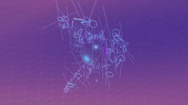 Lüks marka kimliği ve soyut hareketli video arkaplanı için ruhani ışıldayan doku