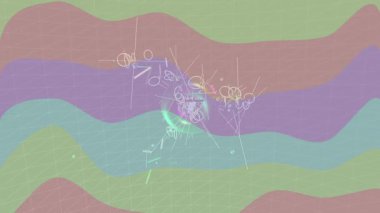 Organik desenli yüzey giriş stili video film sanatı ile soyut arkaplan tasarımı