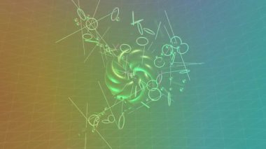 Organik desenli yüzey giriş stili video film sanatı ile soyut arkaplan tasarımı