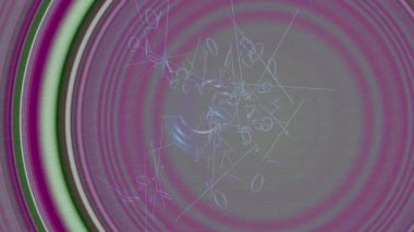 Gelecekçi arayüz tasarımı ve dijital film grafikleri için gelişmiş sibernetik ızgara deseni